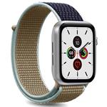 CINTURINO NYLON APPLE WATCH 42/44MM VERDE-BLU SCURO