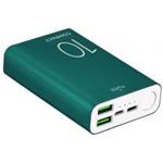 POWERBANK 10000MAH FAST CHARGER 2USBA+USB-C 15W GREEN
