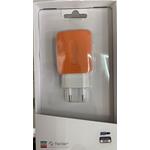 CARICABATTERIA DA RETE USB 2A ARANCIO  FEDER