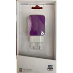 CARICABATTERIA DA RETE USB 2A VIOLA  FEDER
