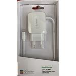 CARICABATTERIA DA RETE LIGHTNING + USB 3.1A BIANCO FEDER