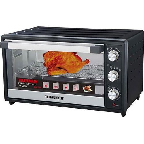 Forno Fornetto Elettrico Ventilato 48 litri 2000W Luce Interna