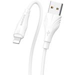 CAVO DATI + CARICA USB - USB/LIGHTNING OPTIMAL 3MT 2.4A HOCO BX18 BIANCO