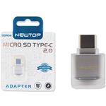 LETTORE MICRO SD ATTACCO TYPE-C NEWTOP SRD04 SILVER