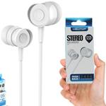 AURICOLARE NEWTOP SMALL CF25 STEREO C/MICR. TASTO RISP. JACK 3,5 BIANCO