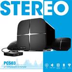 SISTEMA AUDIO HOME THEATER 2.1 38W CON BLUETOOTH PCS03 NEWTOP