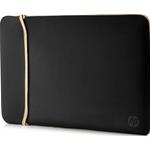 BORSA HP X NOTEBOOK NEOPRENE REVERSIBLE FINO A 14" SLEEVE BLACK/GOLD