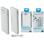 POWERBANK 10000MAH OUTPUT 2.1A PB11 C/DISPLAY BIANCO