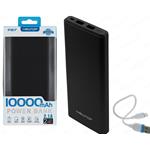 POWERBANK 10000MAH OUTPUT 2.1A 2 USB PB17 NERO