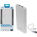 POWERBANK 10000MAH OUTPUT 2.1A 2 USB PB17 BIANCO