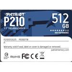 SSD PATRIOT P210S512G25 512GB 2,5" SATA3