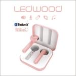 AURICOLARE BLUETOOTH 5.0 LEDWOOD EARBUDS PINK