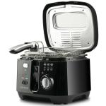 FRIGGITRICE CROCCANTE 2,5L ELETTRICA 1800W CESTO INOX G10097 G3 FERRARI NERO