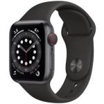 APPLE WATCH SERIE 6 GPS + CELL 40MM M06P3TY/A SPACE GRAY ALUMINIUM SPORT BLACK 