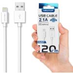 CAVO USB - LIGHTNING BLISTER CU07 BIANCO CM.120 NEWTOP