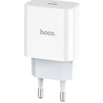 ALIMENTATORE X APPLE 18W 3A USCITA TYPE-C HOCO BIANCO