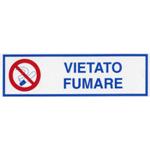 SEGNALETICA VIETATO FUMARE 4,5X17