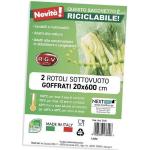 ROTOLI GOFFRATI X SOTTOVUOTO 20X600 2PZ CUCINA ALIMENTI FRESCHI