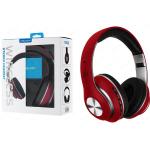 CUFFIE STEREO WIRELESS CB02 3.0 C/TASTO RISPOSTA NEWTOP ROSSO