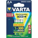 BATTERIA STILO RICARICABILE AA 2600MAH VARTA PZ.2