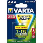 BATTERIA MINISTILO RICARICABILE AAA 800MAH VARTA PZ.2