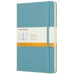 NOTEBOOK TACCUINO MOLESKINE 1R 13X21 BIANCO COPERT.RIGIDA VERDE