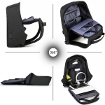 ZAINO BUSINESS MONOSPALLA BR01 NERO