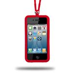 COVER X IPHONE 4/4S CON VENTOSE ROSSO
