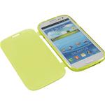 FLIP CASE X SAMSUNG S3 SILICONE RIGIDO GIALLO