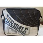 TRACOLLA MESSENGER ORIZZ. LONSDALE NERO/GRIGIO