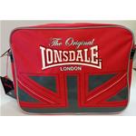 TRACOLLA MESSENGER ORIZZ. LONSDALE ROSSO/GRIGIO