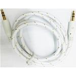 CAVO AUDIO DOPPIO JACK DA 3,5MM TESSUTO BIANCO