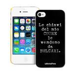 COVER POSTERIORE IPHONE 4/4S LE CHIAVI DEL MIO CUORE LE VENDONO DA BULGARI