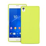 COVER POSTERIORE X SONY XPERIA Z3 ULTRASOTTILE 0,3MM GIALLO FLUO