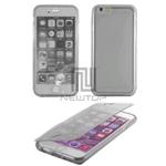 CUSTODIA A LIBRO X IPHONE 6 PLUS SILICONE + APERTURA PROTEGGI DISPLAY