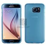 COVER POSTERIORE TPU X SAMSUNG S6 CELESTE