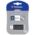 PEN DRIVE 64GB VERBATIM PINSTRIPE