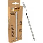 PENNA BIC CRISTAL METAL RE-NEW + 2 REFIL NERO