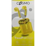 AURICOLARE COSMO TWINPOP STYLE STEREOFONICO BLUETOOTH GIALLO