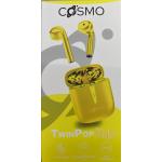 AURICOLARE COSMO TWINPOP STYLE STEREOFONICO BLUETOOTH GIALLO