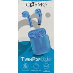 AURICOLARE COSMO TWINPOP STYLE STEREOFONICO BLUETOOTH BLU