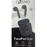 AURICOLARE COSMO TWINPOP STYLE STEREOFONICO BLUETOOTH NERO