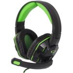 CUFFIE C/MICROFONO X GAMING MULTIMED. BLACK/GREEN HX380 ESPERANZA 