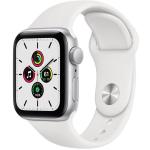 APPLE WATCH SERIE SE GPS + CELL 40MM SILVER ALUMINIUM CASE/ WHITE SPORT BAND