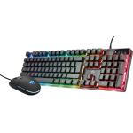 TASTIERA GAMING ILLUMINATA + MOUSE 23483 TRUST NERA 