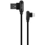 CAVO USB TYPE-C AD ANGOLO SPEED CHARGE 12W 1 MT NERO FONEX