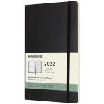 AGENDA 12M SETTIMANALE C/COP. MORBIDA MOLESKINE 13X21 NERO