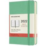 AGENDA 12M GIORN.PK C.RIG.VERDE GHIACCIO 13X21 MOLESKINE 2022