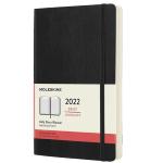 AGENDA 12M GIORN.PK C.RIG. NERO 13X21 MOLESKINE 2022