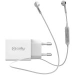 CARICA BATTERIA DA RETE PD 18W TYPE-C + AURICOL.BLUETOOTH DROP CELLY BIANCO
